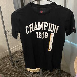 Champion Black Short Sleeve Tee